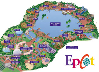 Disney EPCOT Map